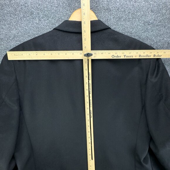 Jos A Bank‎ Sport Coat Jacket Mens 44L Black 100% Cashmere Blazer 2 Button - Picture 13 of 16